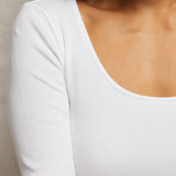 Anya Ribbed Long Sleeve - White