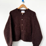 Amélie Alpaca Cardigan - Chocolate