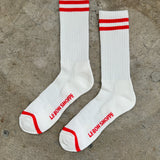 Extended Boyfriend Socks - Clean White