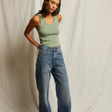 Blondi Rib Tank - Aloe