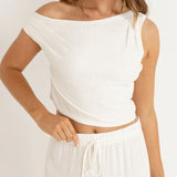 Primmie Off The Shoulder Top - Cream