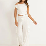 Primmie Off The Shoulder Top - Cream