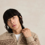 Longreach Jaquard Knit Sweater - Natural