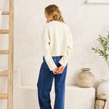 Estelle Fluffy Cardigan - Cream