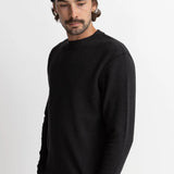 Classic Waffle Knit L/S - Vintage Black