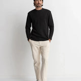 Classic Waffle Knit L/S - Vintage Black