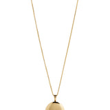 Classic Round Locket Necklace - Gold