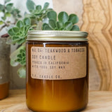 Large Soy Candle - Teakwood & Tobacco