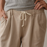 Chino Drawstring Pant - Stone