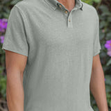 Knit Polo - Moss