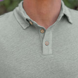Knit Polo - Moss