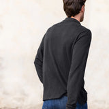 Long Sleeve Knit Polo - Night