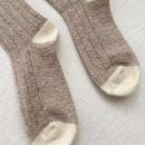 Classic Cashmere Socks - Fawn