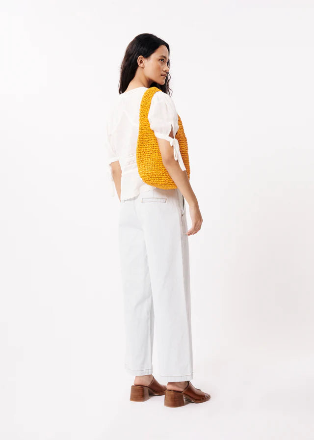 Anays Woven Blouse - Creme