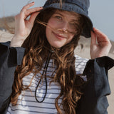 Organic Cotton Bucket Hat - Navy