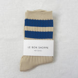 Her Varsity Socks - Azure