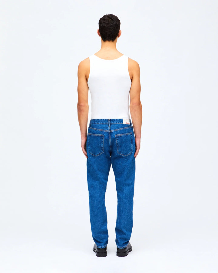 Relaxed Tapered Fit Denim - Pacific Blue