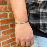 Flat Cuff Bracelet - Steel