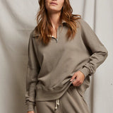 Maren Half Zip - Mushroom