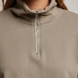 Maren Half Zip - Mushroom
