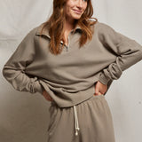 Maren Half Zip - Mushroom