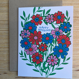Floral Wedding Card