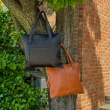 Leather Briefcase - Tobacco