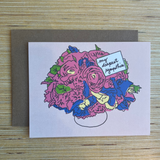 Sympathy Flowers Card
