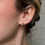 Emery Semi Hoops - Gold