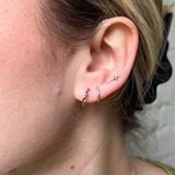 Olive Hoops - Silver