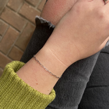 Small Chain Paperclip Bracelet - Silver