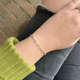 Large Chain Paperclip Bracelet - Silver