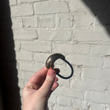Narrow Crescent Metal Cuff Hair Tie - Gold