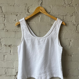 Sleeveless Linen Top - Salt