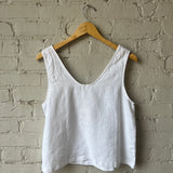 Sleeveless Linen Top - Salt