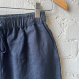 Linen Shorts - Navy