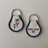 Embroidered Patch Keychain - Holland Tulips