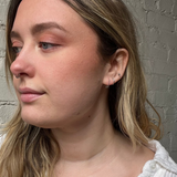 Mini Staple Earrings - Silver