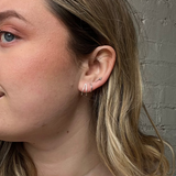Wishbone Stud Earrings - Silver