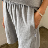 Flared Basketball Shorts - Ht. Grey