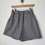 City Shorts - Navy Gingham