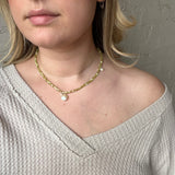 Galileo Galilei Necklace - Olive / Pink