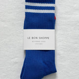 Extended Boyfriend Socks - Cobalt