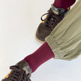 Boyfriend Socks - Maroon