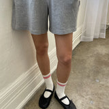 Flared Basketball Shorts - Ht. Grey