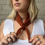 Triangle Scarf - Brick