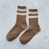 Her Varsity Socks - Toffee