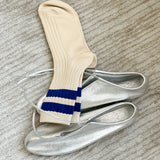 Her Varsity Socks - Azure