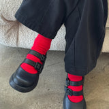 Crisp Step Socks - Red