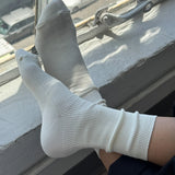 Crisp Step Socks - White